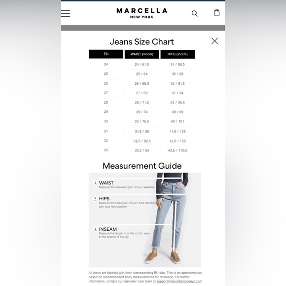 Marcella NYC - Francis Jean - Light Blue, 100% Cotton, Size 25 w/ 28” Inseam - Picture 15 of 15